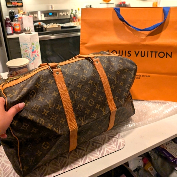 Louis Vuitton Monogram Sac Souple 45 Hand Boston Bag M41624 LV 3698L - Picture 8 of 17